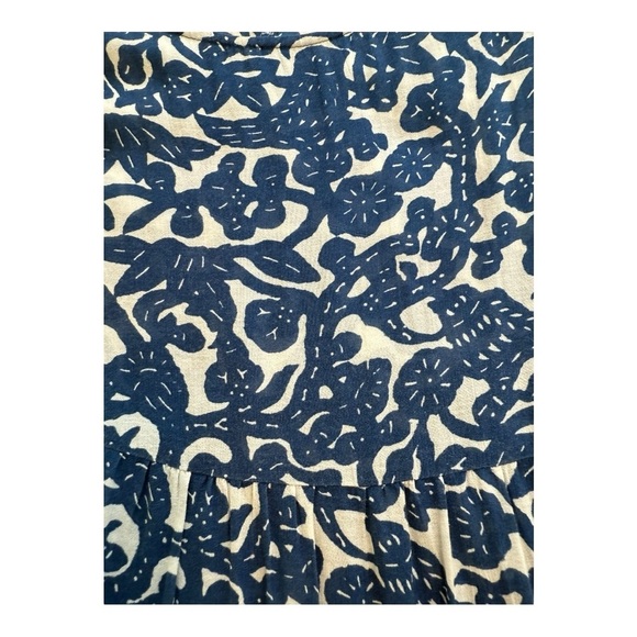 Lucky Brand Women's Blue Vines & Birds Maxi Dress - Size XL - Picture 6 of 11